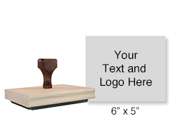 Customize this hand stamp with 25 lines of text or your artwork! Used for logos or office forms and requires a separate ink pad. Ships in 1-2 business days!