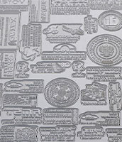 This 8" x 10" full sheet of Laser Rubber comes uncut & unmounted. Customizable w/ your B&W text/artwork. Ink pad sold separately. Free shipping over $100!