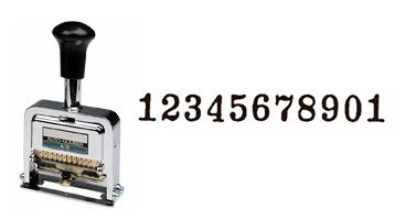 This 11-wheel automatic numbering stamp is made of the highest quality, ideal for repetitive & sequential numbering. Available in 3 ink colors & long-lasting!