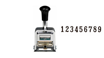 This 9-wheel LION automatic number has Roman style, 11/64" (12 pt.) font & 7 movement settings. Includes dry pad, ink & stylus. Fast & free shipping over $75!