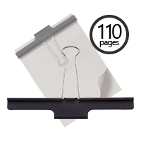 This 150mm (5.9") Extra Large Binder Clip holds 110 pages & makes for a great organizational tool for your home/office workspace. Orders over $60 ship free!