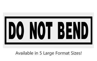 This Rectangle Do Not Bend large stock message stamp comes on a wood hand stamp and in one of 5 sizes. Separate ink pad required. Orders over $100 ship free!