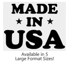 This Made In USA with Stars large stock message stamp comes on a wood hand stamp and in one of 5 sizes. Separate ink pad required. Orders over $75 ship free!