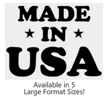 This Made In USA with Stars large stock message stamp comes on a wood hand stamp and in one of 5 sizes. Separate ink pad required. Orders over $100 ship free!