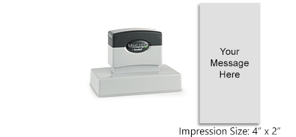 Personalize this MaxLight pre-inked stamp with 18 lines of text or logo in a choice of 5 ink colors. Great for home or office use. Orders over $45 ship free!
