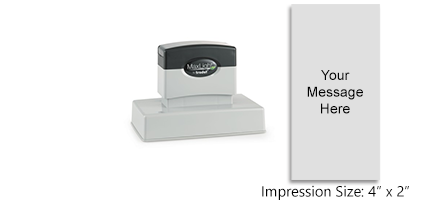 Personalize this MaxLight pre-inked stamp with 18 lines of text or logo in a choice of 5 ink colors. Great for home or office use. Orders over $100 ship free!