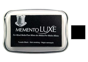 This 3-13/16" x 2-11/16" stamp ink pad comes in tuxedo black and is a rich bendable pigment excellent for many surfaces. Orders over $75 ship free!