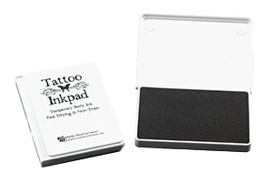 Memories Tattoo Stamp Pads for Skin. Ink dries ink seconds but the image can last for days. 6 color choices. Fast and free shipping on orders over $60!