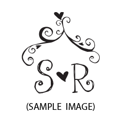 Create a charming ink-drawn style wedding monogram stamp using your initials in your choice of 5 mount options! Shop now and get free shipping over $75!