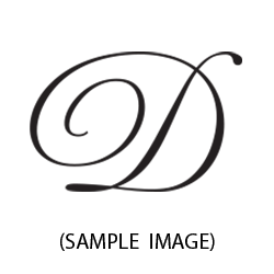Stamp your single initial in a script font on this simple and elegant monogram stamp in 5 mount options! Fast and free shipping on orders $100 and over!