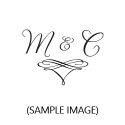 Add your wedding initials in a lovely script font to this monogram stamp on 4 mount options. Hand stamp requires ink pad, not included. Free shipping over $75.