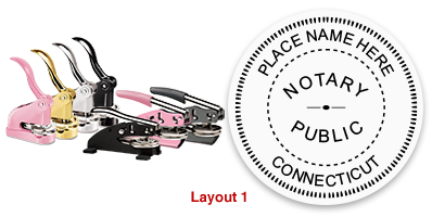 This notary public embosser for the state of Connecticut adheres to state regulations & provides top quality embossed impressions. Orders over $75 ship free!