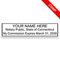 This top quality Connecticut notary stamp available in 9 mount options, customizable and meets all state requirements. Orders over $75 ship free!