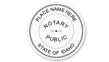 This notary public stamp for the state of Idaho adheres to state regulations and provides top quality impressions. Fast & free shipping on orders $60 & over!