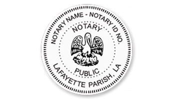 This notary public stamp for the state of Louisiana adheres to state regulations and provides top quality impressions. Orders over $60 ship free!