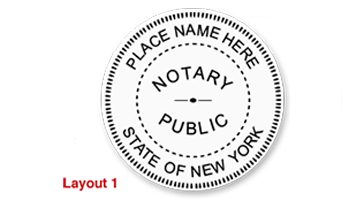 This notary public stamp for the state of New York adheres to state regulations and provides top quality impressions. Orders over $45 ship free!