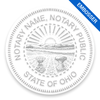 This notary public embosser for the state of Ohio meets state regulations and provides top quality embossed impressions. Orders over $75 ship free!