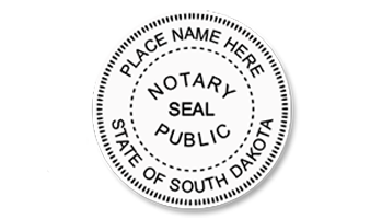 This notary public stamp for the state of South Dakota adheres to state regulations and provides top quality impressions. Orders over $45 ship free!