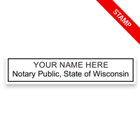 This top quality Wisconsin notary stamp ships in 1-2 days. Meets all state specifications and requirements. Free shipping on orders over $75!