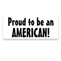 Show patriotism w/ this bold Proud to be an American self-inking stamp. Impression size of 7/8" x 2-3/8" & comes in 11 ink colors. Orders over $100 ship free!