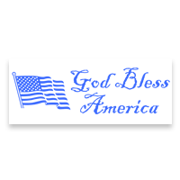 Show patriotism with this God Bless America quill style self-inking stamp. Impression is 7/8" x 2-3/8" and comes in 11 ink colors. Orders over $75 ship free!