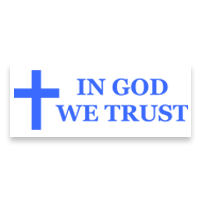 This IN GOD WE TRUST self-inking patriotic stamp is 7/8" x 2-3/8" with a Cross design and is available in 11 ink colors. Orders over $75 ship free!