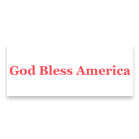 Display patriotism with a God Bless America roman font self-inking stamp. Impression is 7/8" x 2-3/8" and comes in 11 ink colors. Orders over $75 ship free!