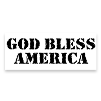 This self-inking stamp reads God Bless America in a stencil font with an impression size of 7/8" x 2-3/8" & comes in 11 ink colors. Orders over $75 ship free!