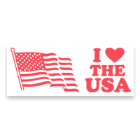 Display pride and patriotism with this I LOVE THE USA self-inking stamp. It is available at 7/8" x 2-3/8" and in 11 ink colors. Orders over $75 ship free!