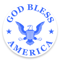 Show your patriotism with this GOD BLESS AMERICA self-inking round stamp. Available at 7/8" x 2-3/8" and in 11 ink colors. Orders over $75 ship free!