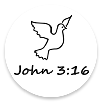 A dove tops this 1-5/8" diameter self-inking round stamp which reads John 3:16 and comes in a choice of 11 stunning ink colors. Orders over $75 ship free!