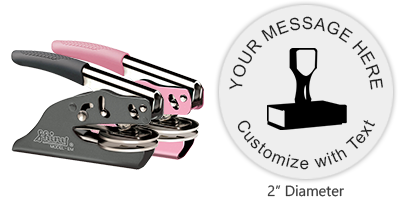This Shiny Pocket Seal has an impression size of 2" and features 5 lines of customizable text. Orders over $60 ship free!