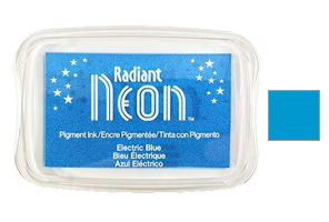 This  1-7/8" x 3" stamp ink pad comes in electric blue and is great for adding vibrant color to your projects. Pigment based. Orders over $75 ship free!