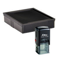 This Shiny replacement pad comes in your choice of 11 ink colors! Fits the Shiny S-524 self-inking stamp. Orders over $100 ship free!
