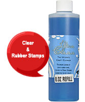 Ultra Clean Stamp Cleaner 8 oz. refill provides amazing cleaning of clear & rubber stamps. Use w/ scrubber pads for better results. Free shipping over $60!