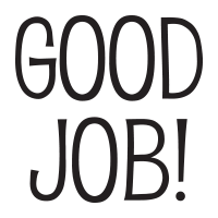 Good job text self-inking round rubber stamp available in a choice of 4 sizes and 11 ink colors. Refillable with Ideal ink. Free shipping on orders over $100!