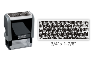 This Trodat 4912 self-inking Security stamp comes in black ink & provides security in blocking personal information from documents. Orders over $45 ship free!