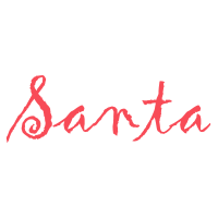 This Curly Cursive Santa Signature self-inking stamp is 1/2" x 1-1/2" and is available in your choice of 11 ink colors. Orders over $45 ship free!