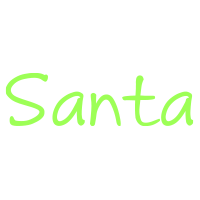 This Sans Serif Santa Signature self-inking stamp comes in 4 size options and is available in your choice of 11 ink colors. Orders over $75 ship free!