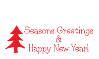 Don't end the year w/out our self-inking Season Greetings & Happy New Year w/ Christmas tree stamp. 11 ink colors & 2 sizes. Free shipping on orders over $100!