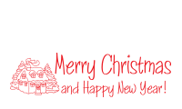 A lovely fun impression to stamp all holiday cards w/ this self-inking Cottage rubber stamp. Your choice of 11 ink colors. Order over $100 ship free!