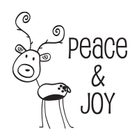 Create holiday cards & crafts w/ your family using our awesome self-inking Reindeer Peace holiday stamp. 11 ink color options. Free shipping over $45.