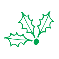 Start creating holiday cards & crafts w/ our round self-inking 3-leaf holly holiday rubber stamp. Available in 11 vibrant ink colors & 4 sizes.