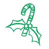 Add your own touch to holiday cards and crafts with our round self-inking Holly Candy Cane holiday rubber stamp. 11 ink colors & 4 sizes. Free shipping over $100!