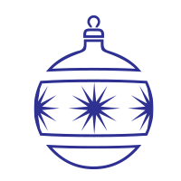 Personalize holiday cards and crafts with our round self-inking Ornament holiday rubber stamp. 11 ink colors and 4 sizes. Free shipping over $75!