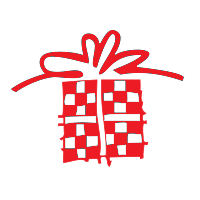 Turn the holidays up w/ our round gift box holiday rubber stamp. Great for stamping cards, gift tags, wrapping paper & more! 11 ink colors & 4 sizes!