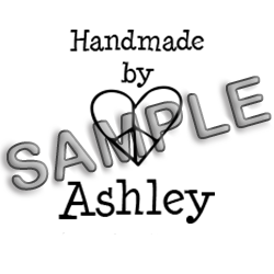 Customize Handmade By with Peace Heart stamp. Impression size is 1-1/2" square and is available on 4 mounts! Fast and free shipping on orders over $60!