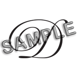 Stamp your single initial in a script font on this simple and elegant monogram stamp in 5 mount options! Fast and free shipping on orders $75 and over!