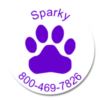 Customize this pet paw print self-inking rubber stamp available in your choice of 3 sizes & 11 ink colors. Refillable. Fast & free shipping on orders over $45!