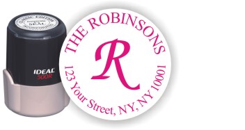 Self Inking personalized Round Rubber Address Stamps Ship Free At RubberStampchamp.com